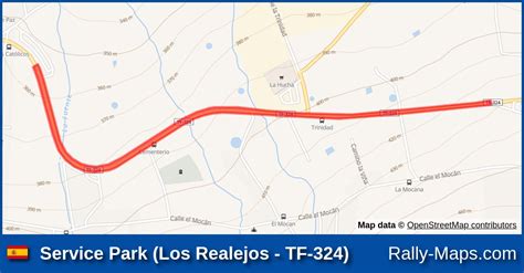 Service Park (Los Realejos - TF-324) stage map | Rally Orvecame Norte 2022 🌍 | Rally-Maps.com