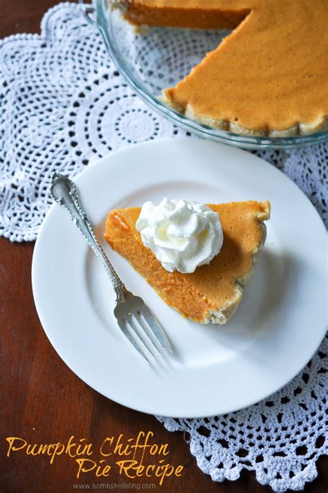 Pumpkin Chiffon Pie Recipe