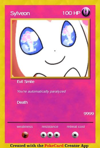 Evil Sylveon Pokémon Card Pokémon Amino