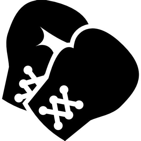 Boxing Glove Silhouette Vector