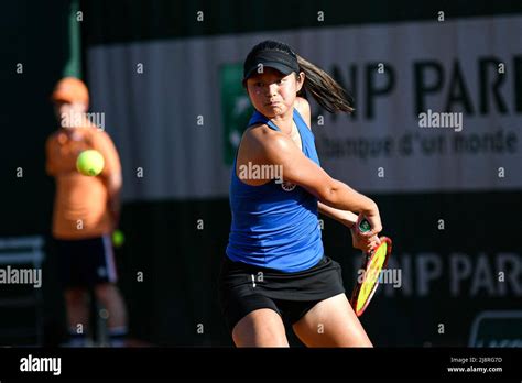 Arianne Hartono of the Netherlands during the French Open (Roland ...