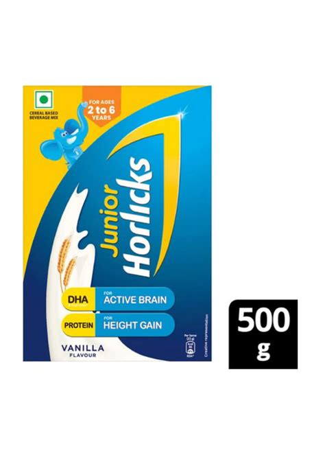 Horlicks Junior Health And Nutrition Drink Vanilla 500 G Carton Magnikart