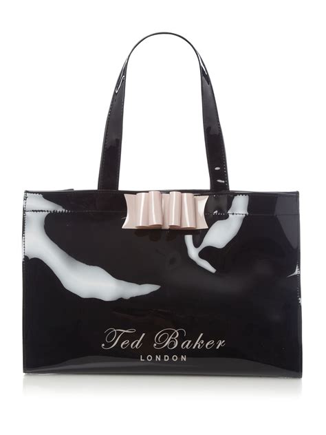 Ted Baker Belchic Bowcon Tote Bag In Black Lyst