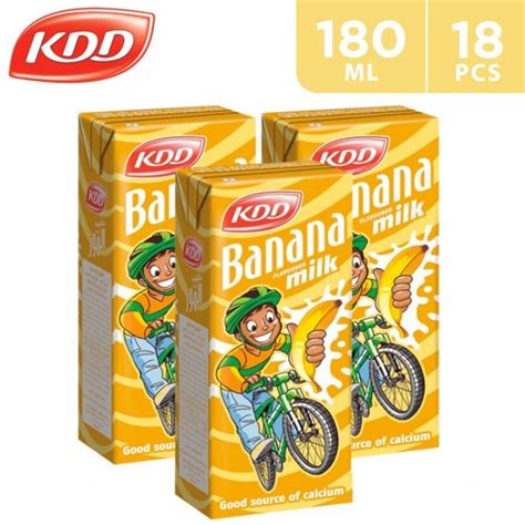 Buy Kdd Banana Milk 18 X 180 Ml توصيل