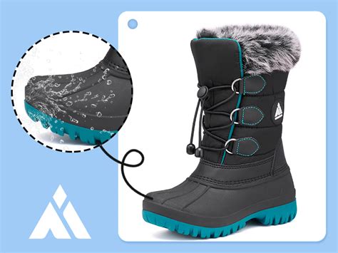 Mishansha Bottes De Neige Enfant Antid Rapant Tanche Chaud Botte Hiver