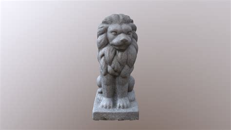 Stone Lion 1 Download Free 3d Model By Dazhazit Bfe2926 Sketchfab