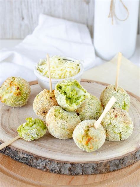 Polpette Di Broccoli Con Mozzarella Filante Cotte In Friggitrice Ad Aria