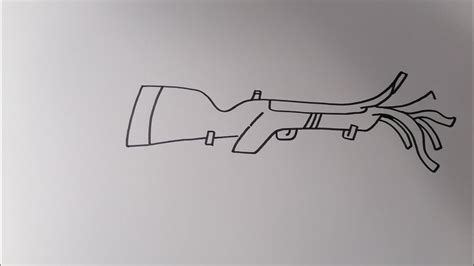 C Mo Dibujar Una Pistola De Fuego How To Draw A Fire Gun Youtube