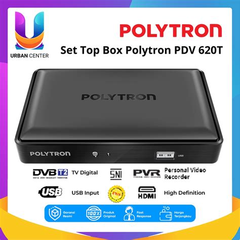 Jual Polytron Set Top Box Digital DVB T2 PDV 620T2 Original Garansi