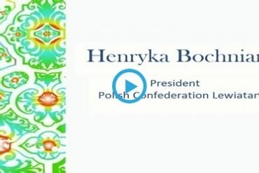 Henryka Bochniarz O Sukcesie Polski Henryka Bochniarz