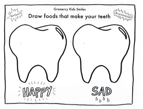 Dental Health Worksheet Printable