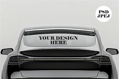 Car Window Mockup Psd Car Decal Mock Up Car 4437379