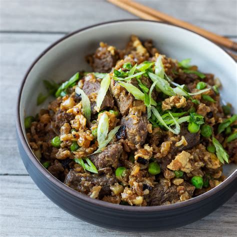 Beef Fried Rice Recipe - Fried Rice With Ground Beef & Vegetables - Pre