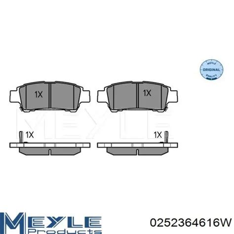 04466YZZE1 Toyota Pastillas De Freno Traseras