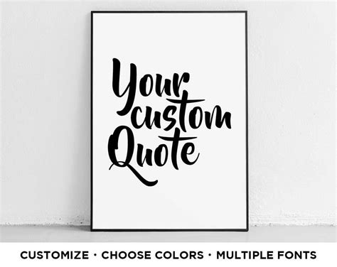 Custom Quote Print: Famous Quotes Prints Quote Posters Quote - Etsy