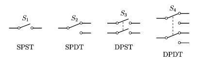 Double Pole Double Throw Switch Schematic