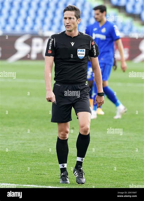 Spanish Referee Jose Luis Munuera Montero During La Liga Match