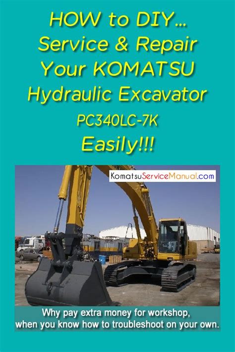 Komatsu Hydraulic Excavator Pc340lc 7k Service Repair Manual Pdf Sn K40001 Up Hydraulic