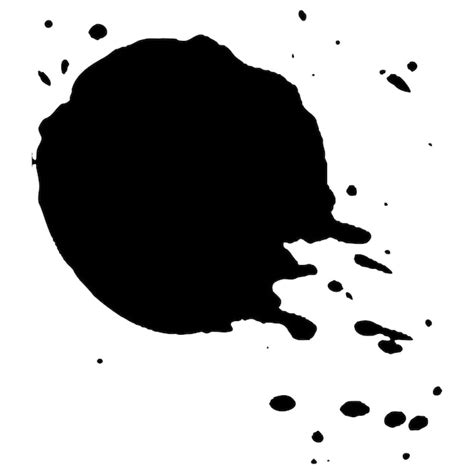 Premium Vector Vector Black Ink Drops And Paint Splashes Hand Drawn