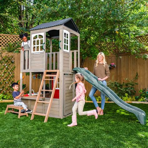 Kidkraft Oakwood Oasis Playhouse 3 10 Years Costco Uk