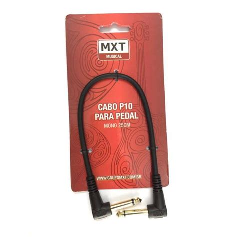 Cabo P10 Mono Dourado Para Pedal 25CM Mxt Submarino