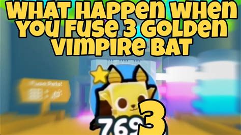 What Happen When You Fuse Golden Vampire Bat Pet Simulator X