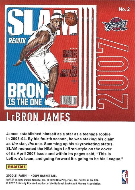 Hoops Slam Lebron James Trading Card Database