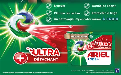 Ariel All In Pods Lessive Capsules Lavages Ultra D Tachant