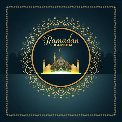 Vetor ramadan kareem lua crescente vetor de fundo religioso islâmico