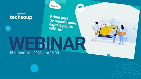 Webinar Primii pași de transformare digitală pentru ONG uri YouTube