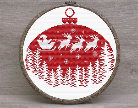 Santa Sleigh Cross Stitch Pattern Code AN 182 Anna Nolfina Buy