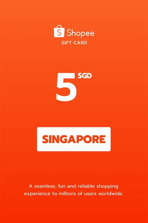 Buy Shopee 5 SGD Gift Card Singapore Digital Key