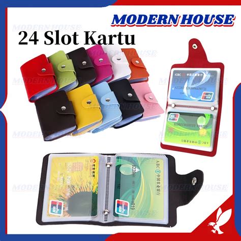 Jual Dompet Kartu Lipat Slot Dompet Kartu Kulit Nama Dompet