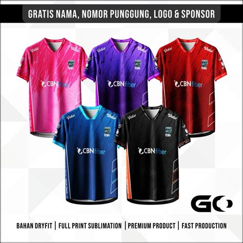 Jual Jersey Kaos Baju Gaming Esport Modern Colour Terbaru GRATIS NAMA