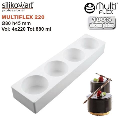 Comprar Molde Cilindros 80 Mm Multiflex 220 De Silikomart Profesional