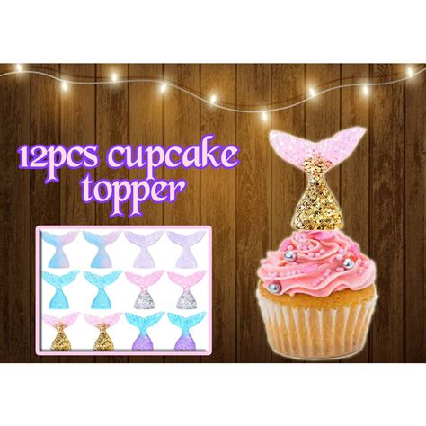 Mermaid Theme cupcake Topper | Shopee Philippines