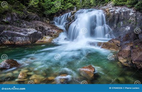 Green waterfalls stock photo. Image of landscape, provincial - 37040326