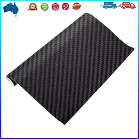 3D CARBON FIBER Vinyl Wrap Sheet Roll Film Car Sticker Black 127x10cm