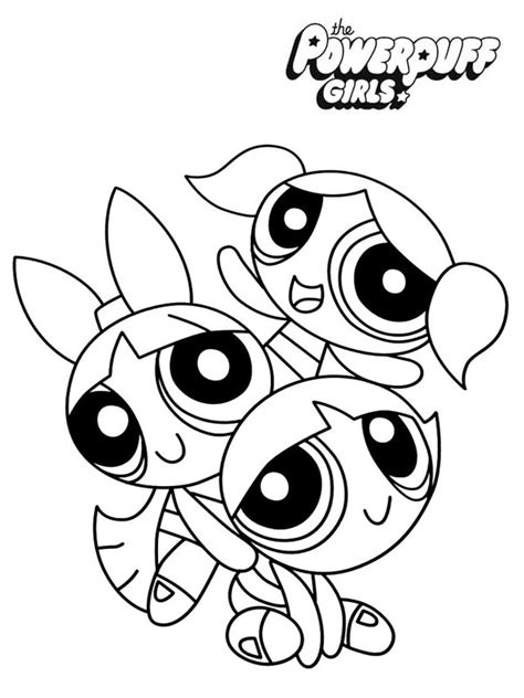 Blossom Bubbles And Buttercup Coloring Page Funny Coloring Pages