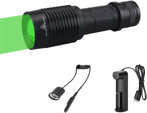 Weslite Lampe Torche Verte Puissante Lumens Lampe Torche Lumi Re