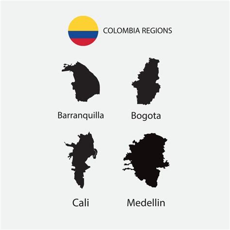 Colombia Region Map Royalty Free Photos And Stock Images