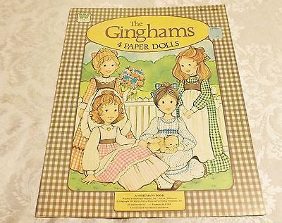 Paper Doll Book The Ginghams Paper Dolls And Clothes Uncut Antique