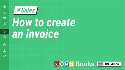 How To Create An Invoice Zoho Books Youtube