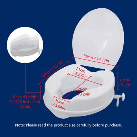 raised toilet seat heavy duty elevated toi vicedeal
