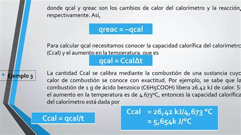 Calor Especifico Y Calorimetria PPT