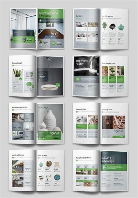 Great Homes Product Catalog A Letter Design Template Place