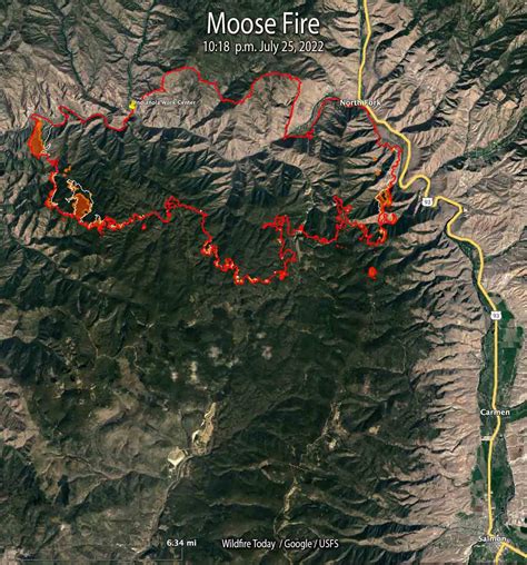 Moose Fire Grows To 37264 Acres Wildfire Today