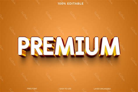 Effet De Style De Texte Premium Fichier Psd Photoshop Premium