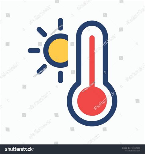 Hot Vector Weather Icon Vector Stock Vector Royalty Free Shutterstock