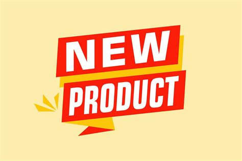 Vector Illustraton New Product Arrival Sign Modern Business Banner